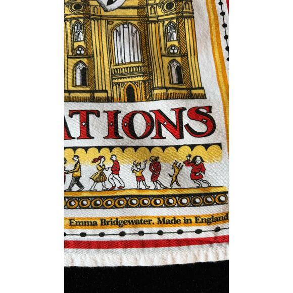 Emma Bridgewater 2011 Royal Wedding Tea Towel William & Kate 17x24 - Picture 2 of 3